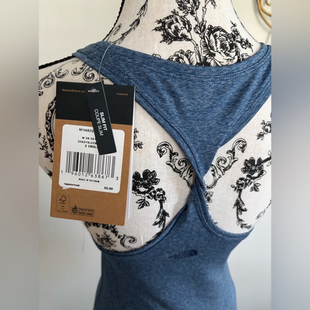 The North Face Women's Heather Blue Tank Top - Picture 6 of 6